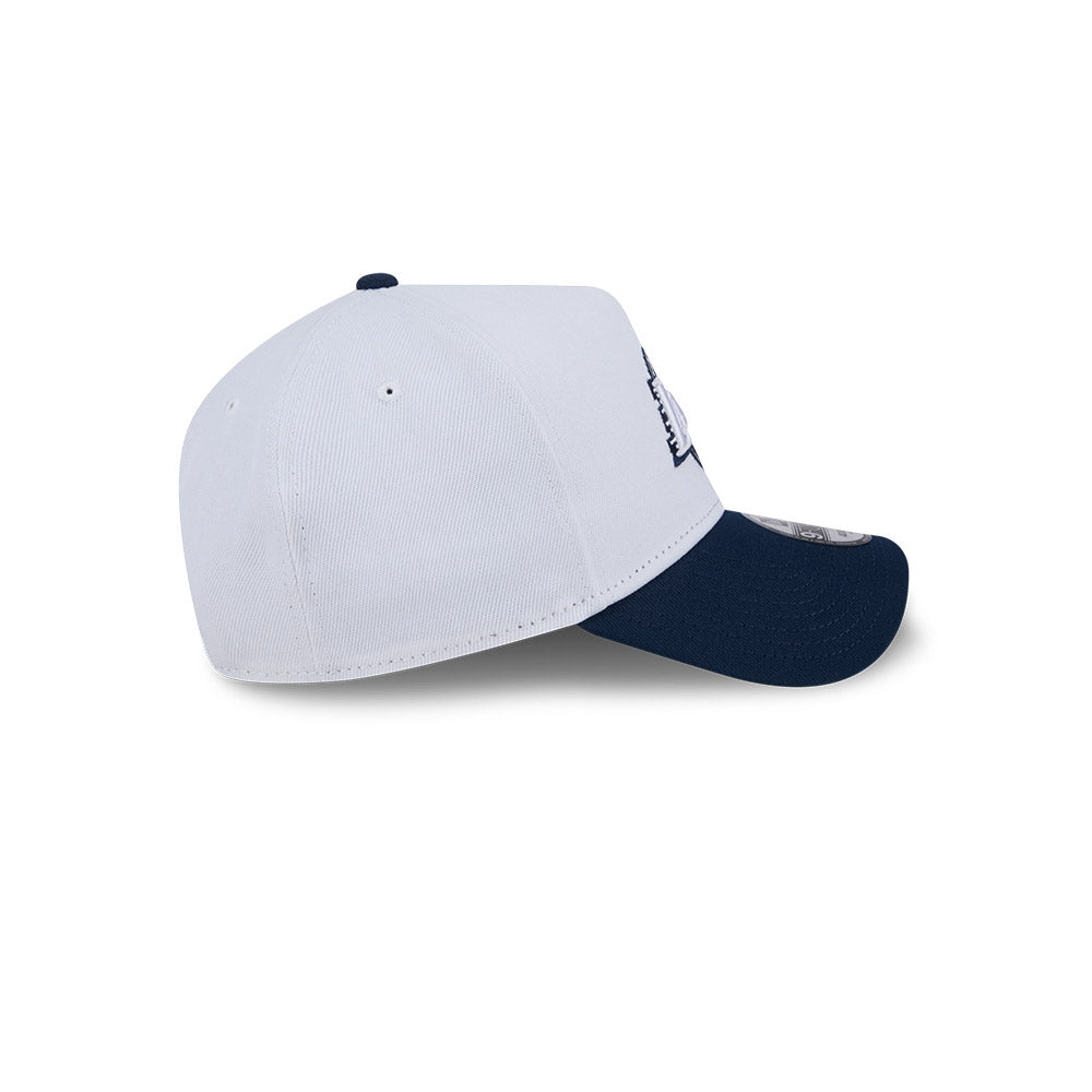 LA Lakers Hat - 2-Tone Oceanside Blue Repreve 9Forty A-Frame NBA Snapback Cap - New Era